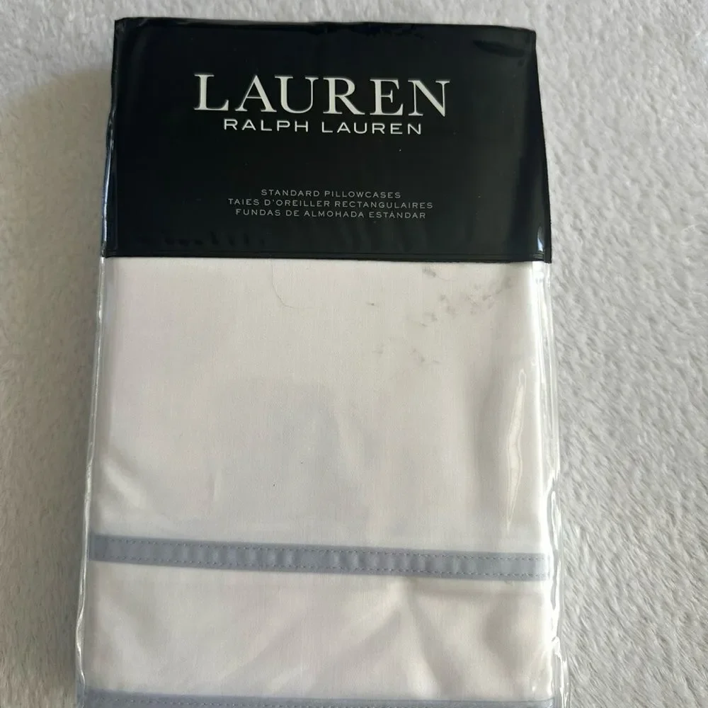 Ralph Lauren Spencer border satin pillowcase - standard